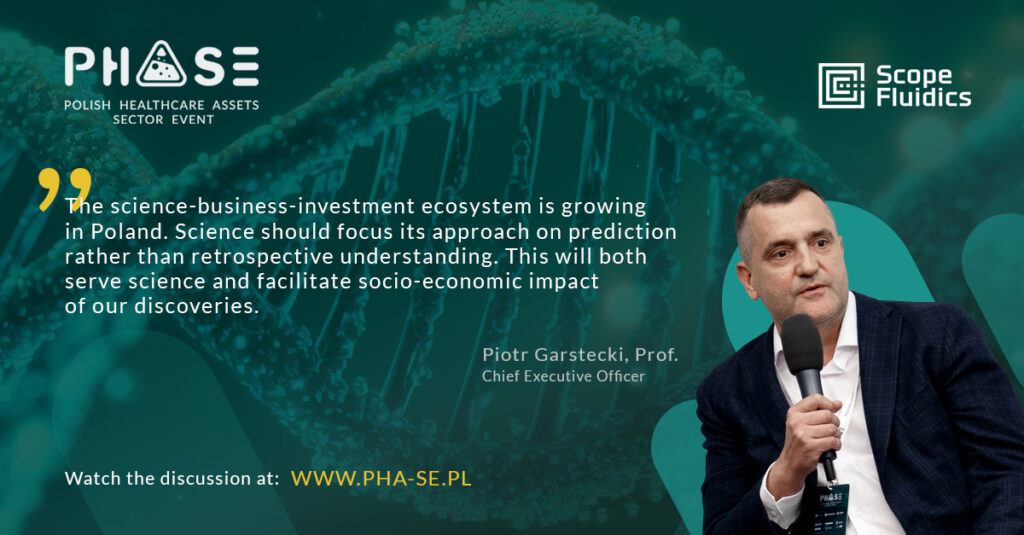 Piotr Garstecki na konferencji Phase